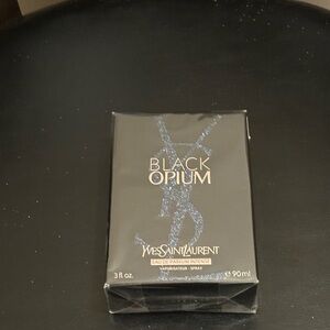 Yves Saint Laurent Black Opium Intense with Blue Glitter Accents